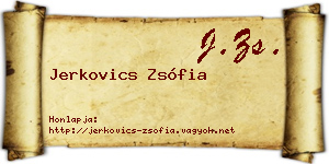Jerkovics Zsófia névjegykártya