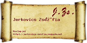 Jerkovics Zsófia névjegykártya
