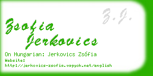 zsofia jerkovics business card